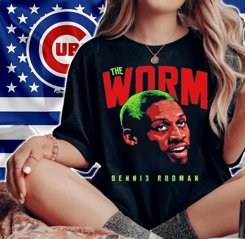 The Worm Dennis Rodman Basketball Vintage Shirt t-shirt woman shirt