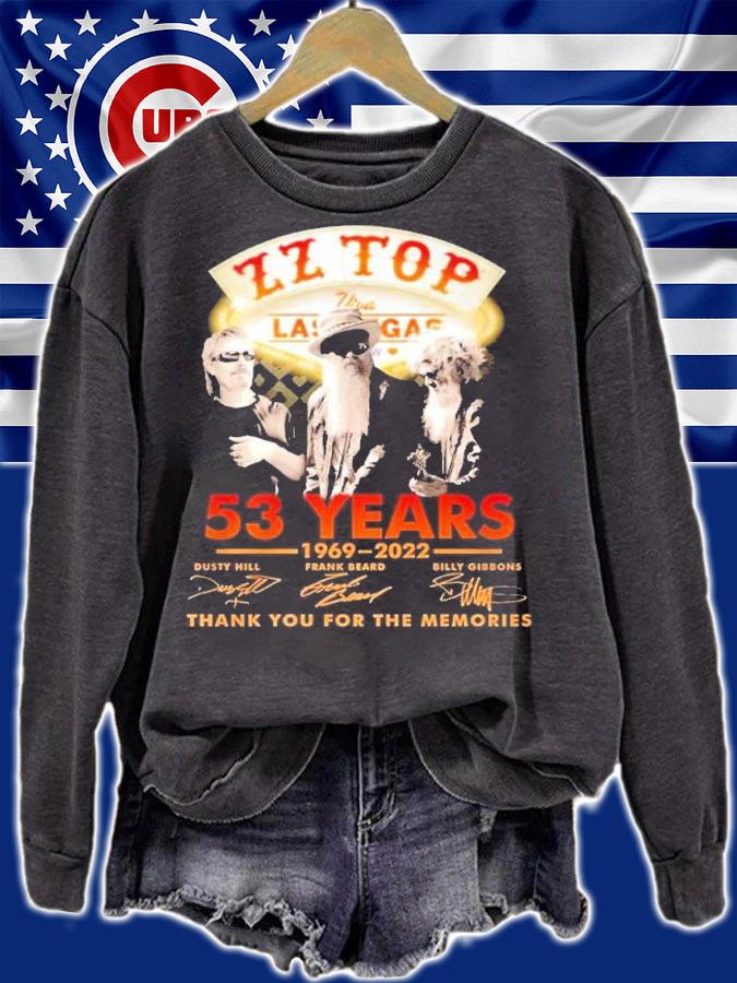 Zz Top 53 years 1969 2022 thank you for the memories shirt t-shirt