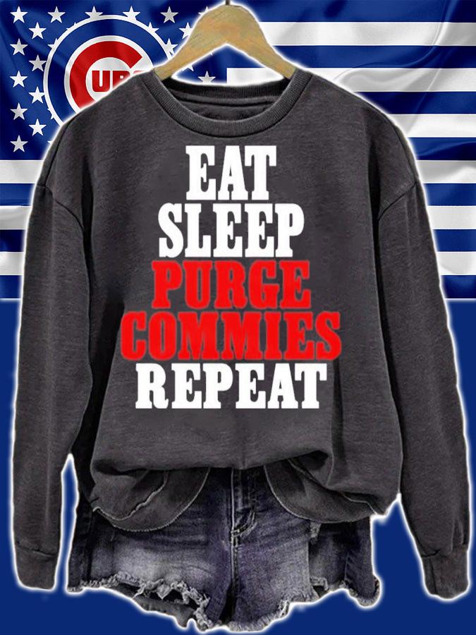 Eat Sleep Purge Commies Repeat Razrfist T-Shirt t-shirt