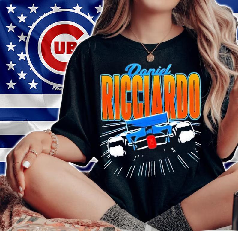 Formula One Driver Daniel Ricciardo Mclaren Racing 90s Vintage T-Shirt t-shirt woman shirt