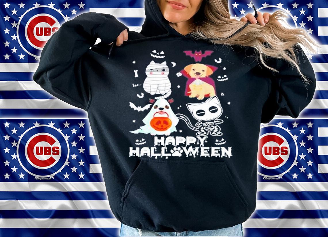 Happy Halloween Pets Cat Boo Halloween Trick Or Treat T-Shirt t-shirt