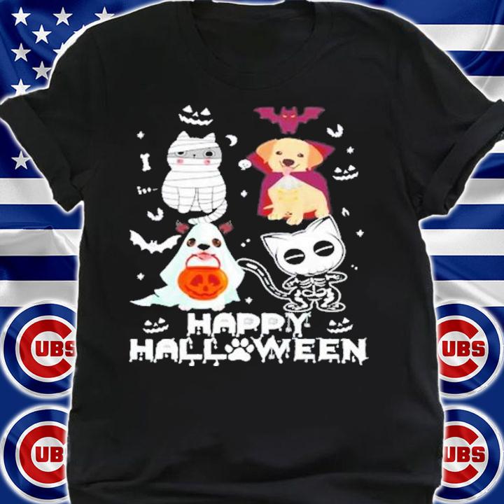Happy Halloween Pets Cat Boo Halloween Trick Or Treat T-Shirt t-shirt