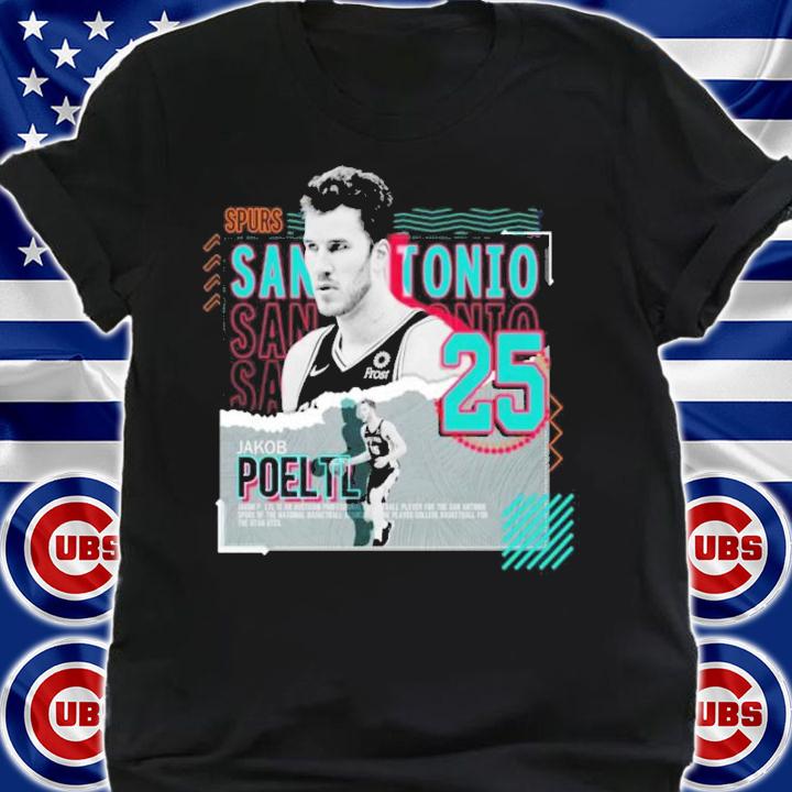 Jakob Poeltl Basketball Paper Poster Spurs Shirt t-shirt shirt