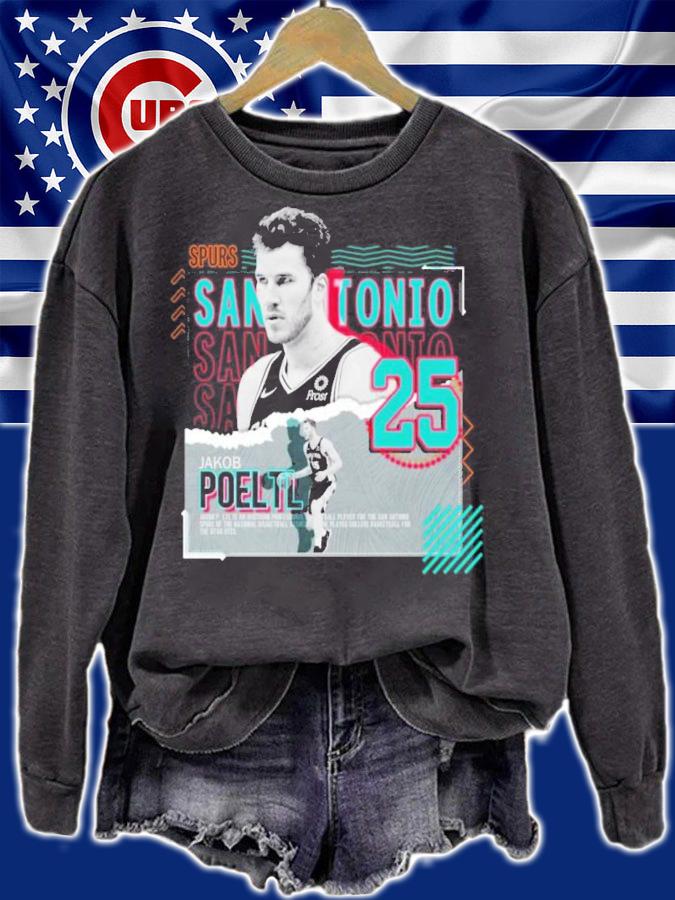 Jakob Poeltl Basketball Paper Poster Spurs Shirt t-shirt sweatshirt