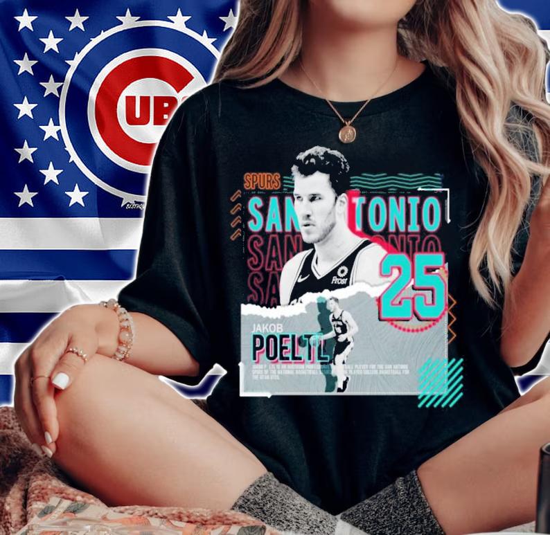Jakob Poeltl Basketball Paper Poster Spurs Shirt t-shirt woman shirt