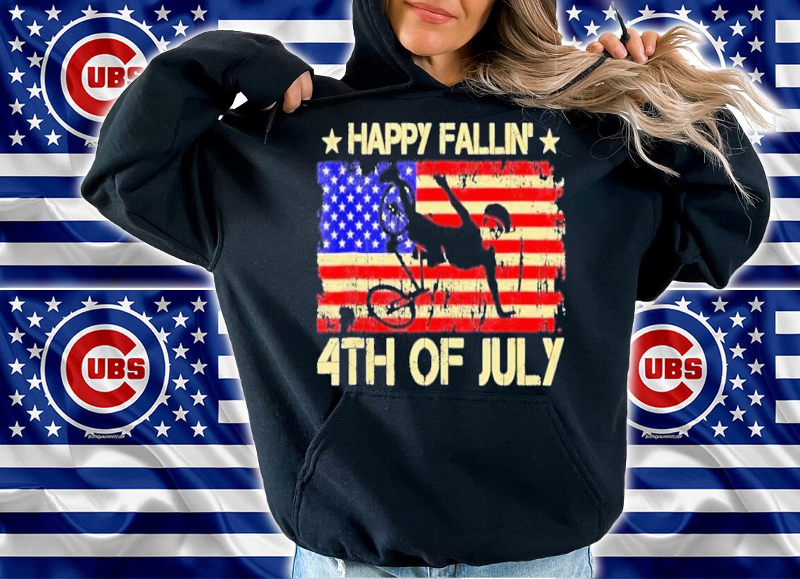 Joe Biden Happy Fallin' Off Bike Biden Bike 4th Of July Shirt t-shirt hoodie