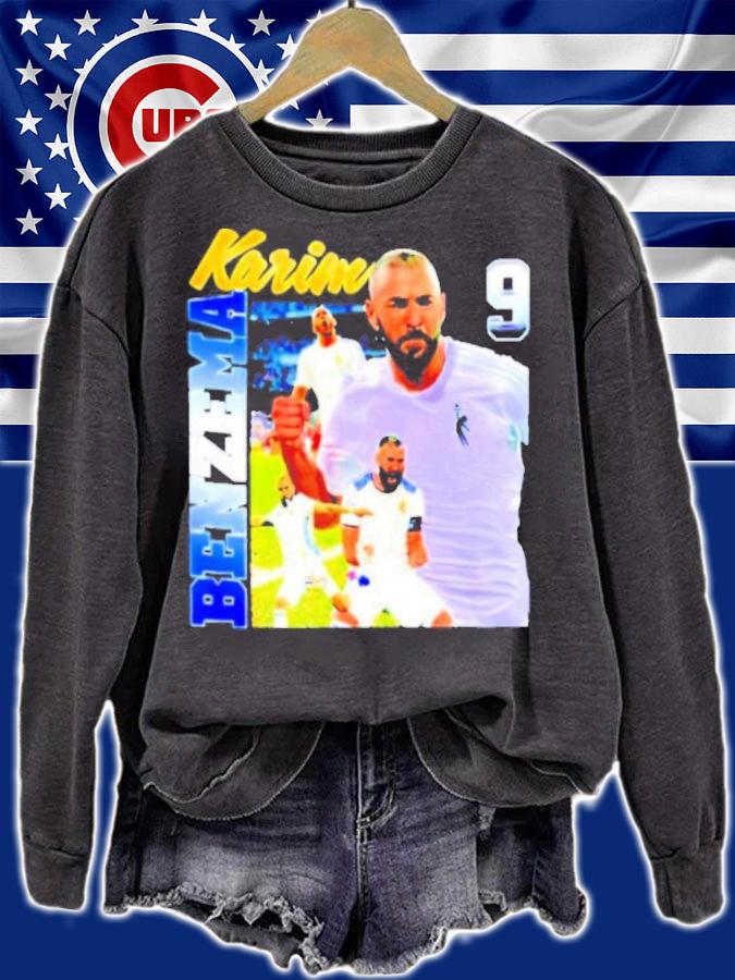 Karim Benzema 9 Real Madrid Shirt t-shirt sweatshirt