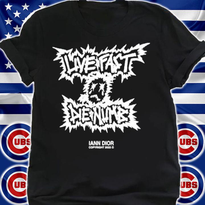 Live Fast Die Numb Vintage Black Iann Dior Shirt t-shirt