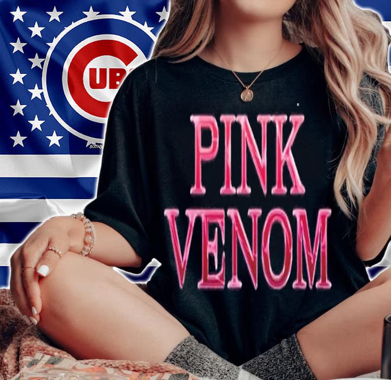 Logo Effect Blackpink Pink Venom Shirt t-shirt woman shirt