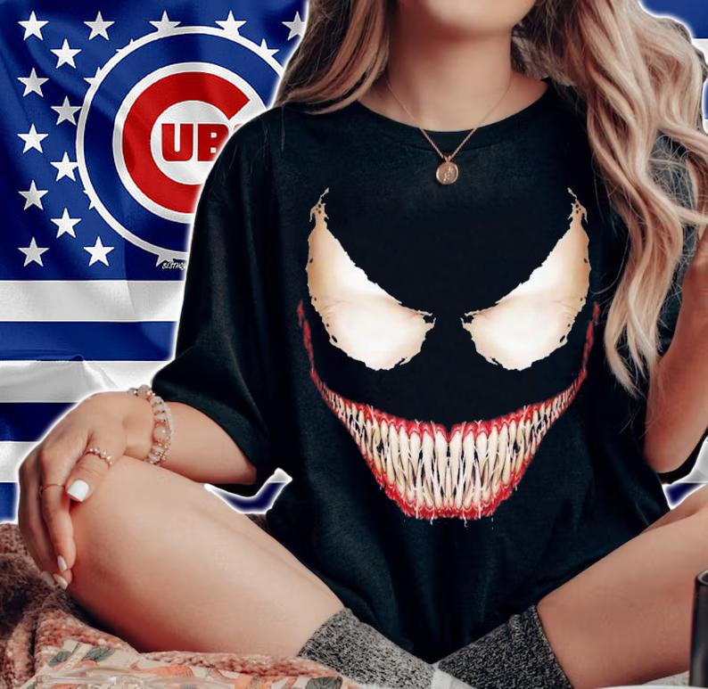 Marvel Venom Big Face Grin Halloween Costume Shirt t-shirt woman shirt