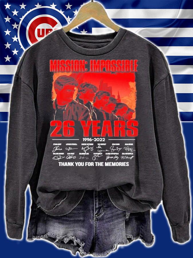 Mission Impossible 26 Years 1996-2022 Signatures Thank You For The Memories T-Shirt t-shirt