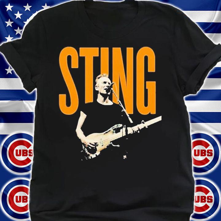 Musician Sting Playing Guitar Vintage T-Shirt t-shirt shirt