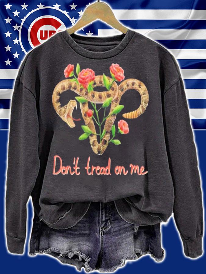 Pro Choice Pro Abortion Don't Tread On Me Uterus T-Shirt t-shirt sweatshirt