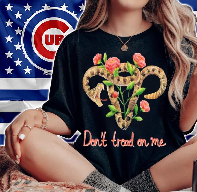 Pro Choice Pro Abortion Don't Tread On Me Uterus T-Shirt t-shirt woman shirt