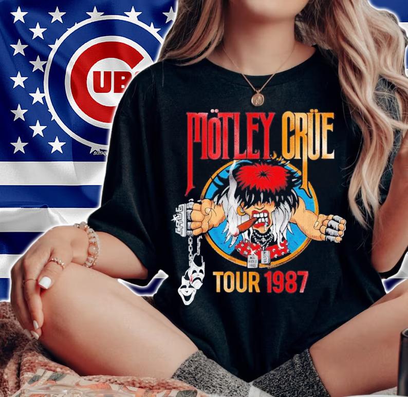 Replicated Motley Crue Tour 1987 Vintage Shirt t-shirt woman shirt