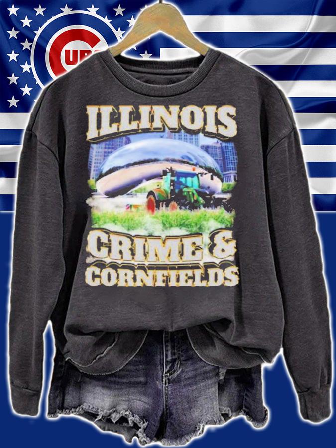 Official Illinois Crime And Cornfields Shirt t-shirt