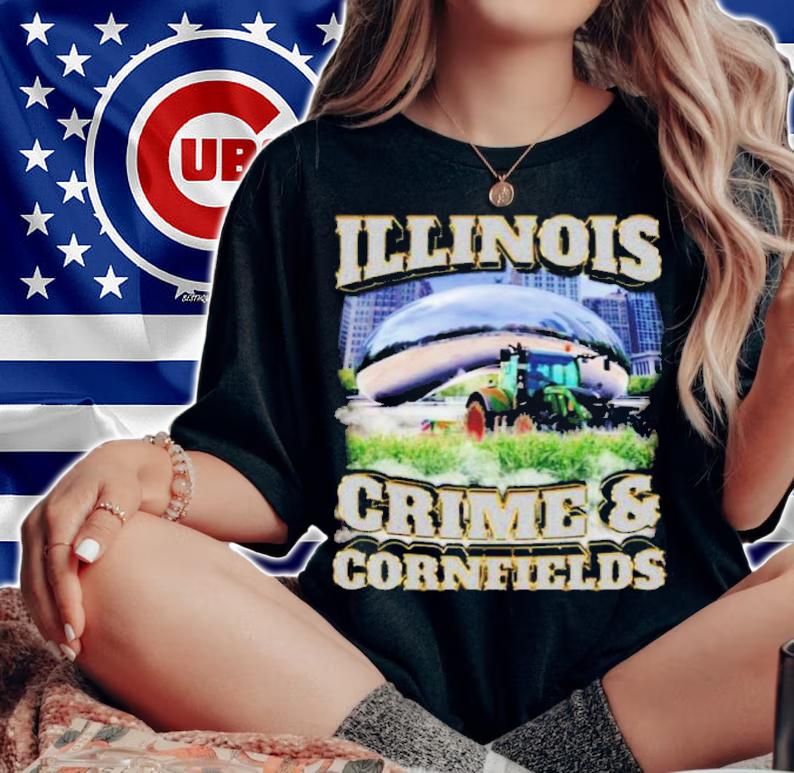 Official Illinois Crime And Cornfields Shirt t-shirt