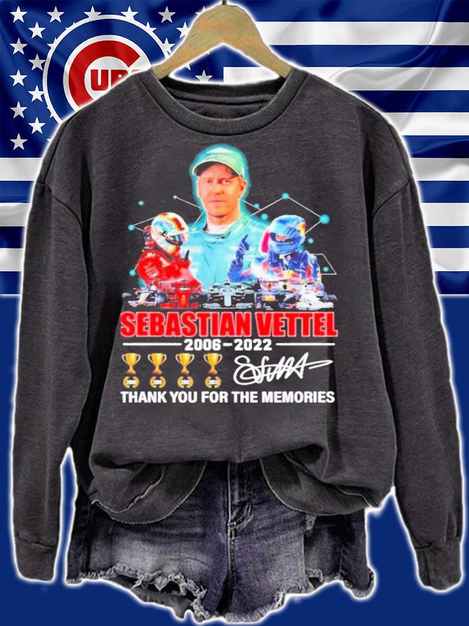 Sebastian Vettel 2006-2022 Signatures Thank You For The Memories Shirt t-shirt
