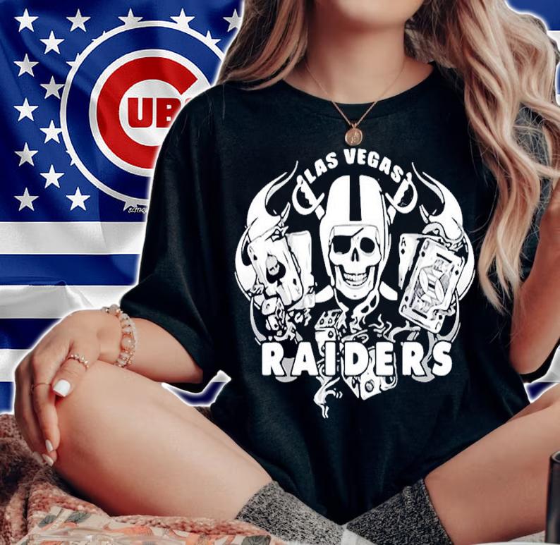 Skull in Las Vegas Raiders Essential shirt t-shirt
