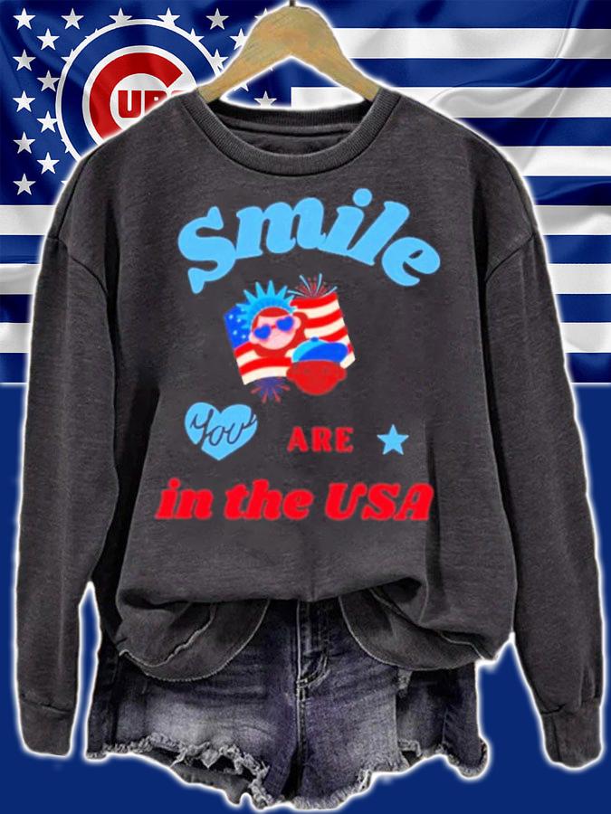 Smile You Are In The USA Shirt t-shirt sweatshirt