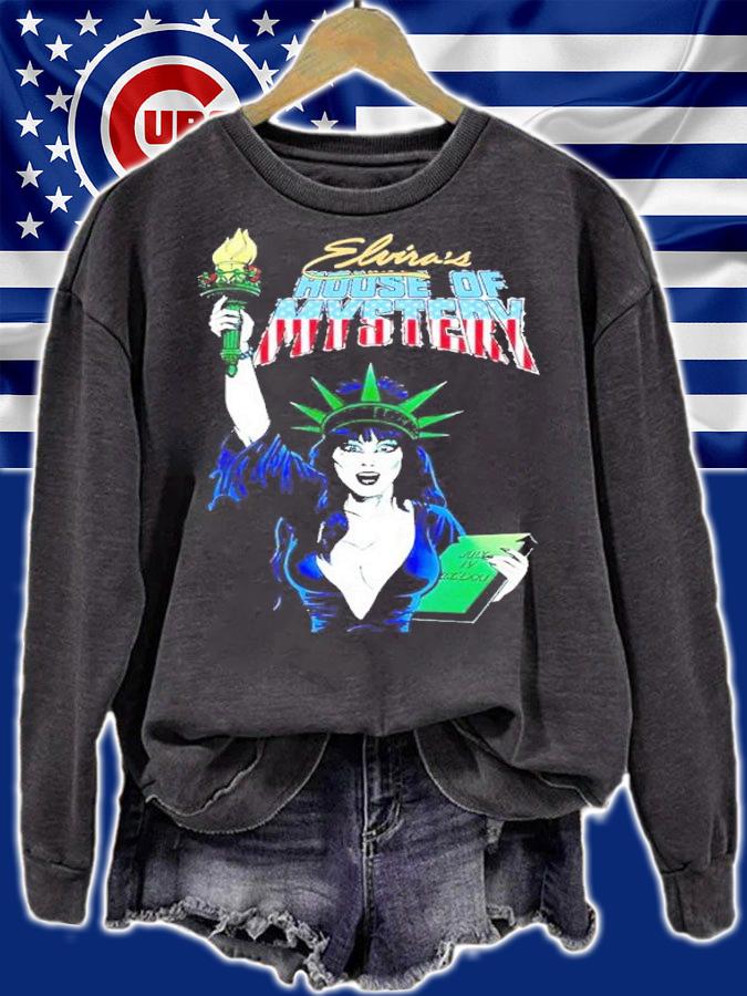 Statue Of Liberty Elvira's House Of Mystery Shirt t-shirt sweatshirt