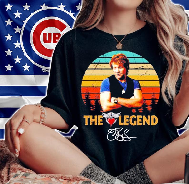 The Legend Wanted Dead Or Alive Bon Jovi Signature T-Shirt t-shirt woman shirt