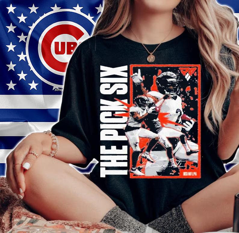 The Pick Six American Football T-Shirt t-shirt woman shirt