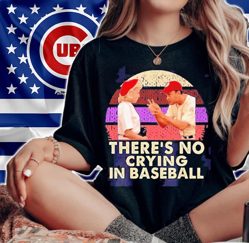 There's No Crying In Baseball Vintage Shirt t-shirt
