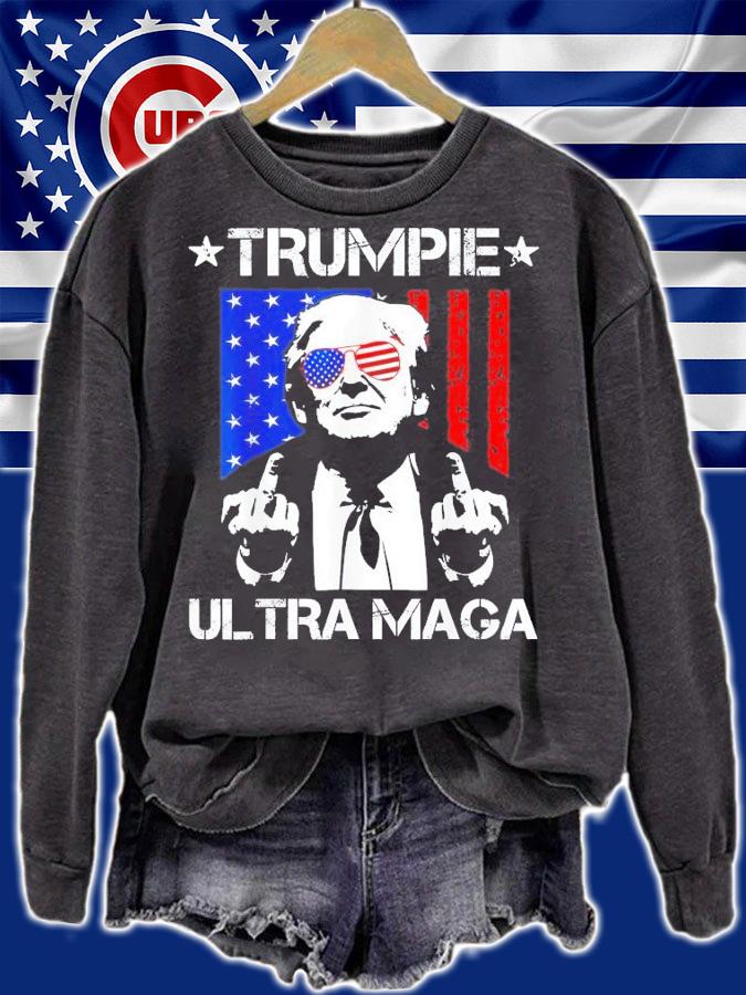 Trumpie Ultra Maga Trump 2024 Flag T-Shirt t-shirt