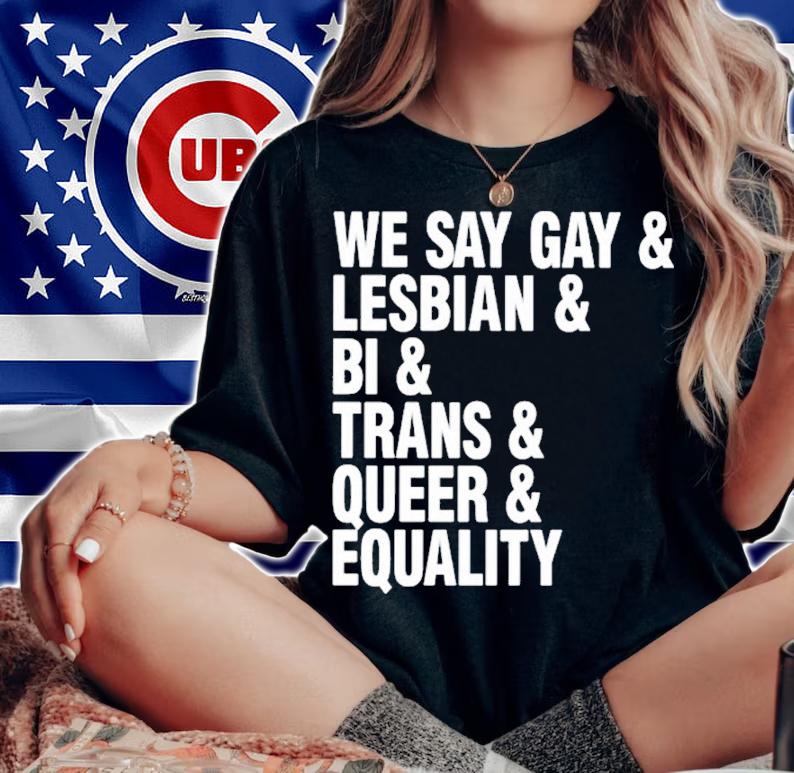 We Say Gay and Lesbian and Bi and Trans and Queer and Equality shirt t-shirt