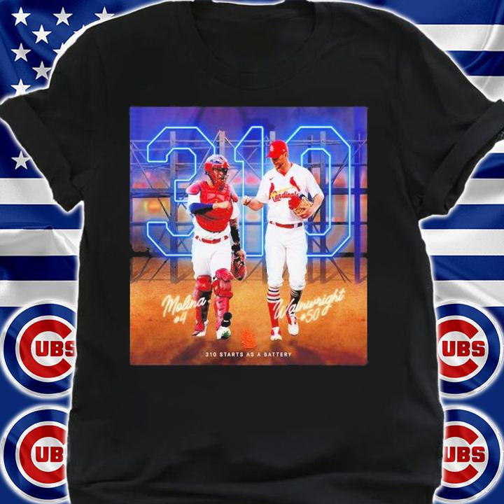 Yadier Molina And Adam Wainwright 322 Starts As A Battery Shirt t-shirt shirt