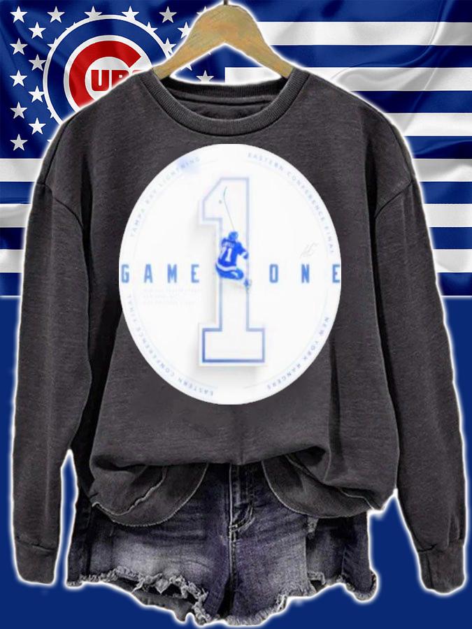 Tampa Bay Lightning Vs New York Rangers Game One Stanley Cup Playoff 2022 Shirt t-shirt sweatshirt