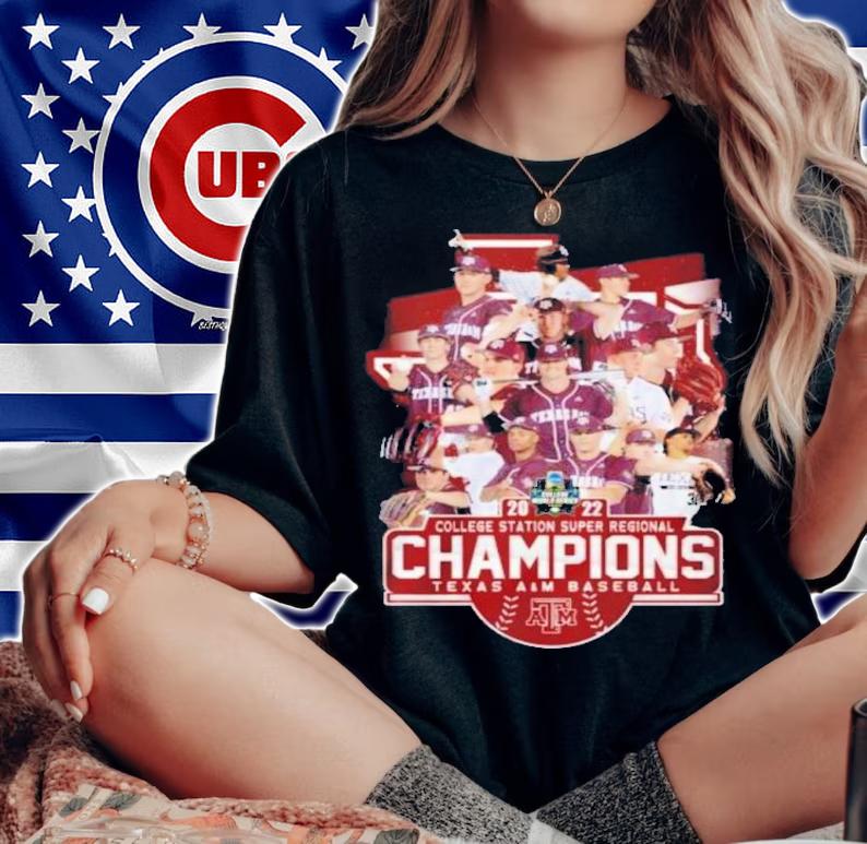 Texas A&M Baseball 2022 College Station Super Regional Champions Shirt t-shirt