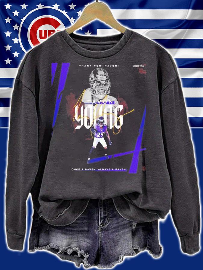Thank You Tavon Young Baltimore Ravens Once A Raven Always A Ravens Shirt t-shirt
