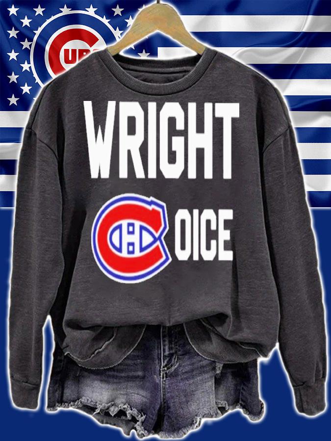 Wright Choice Montreal Canadiens Hockey Shirt t-shirt sweatshirt