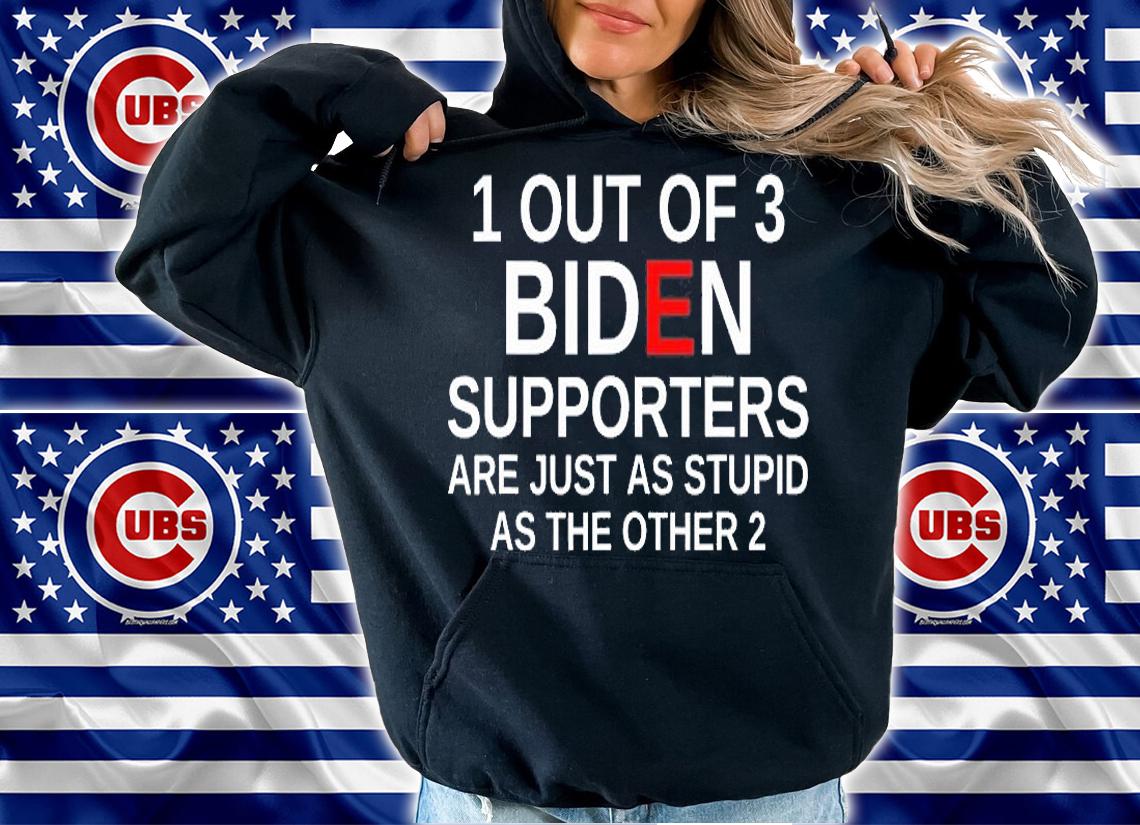 1 Out Of 3 Biden Supporters Are Just As Stupid As The Other 2 t-shirt