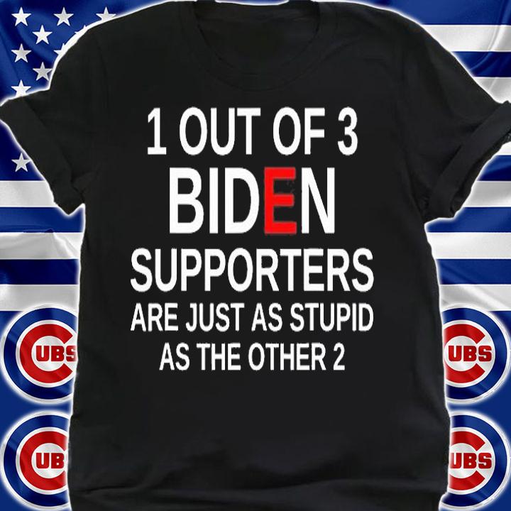 1 Out Of 3 Biden Supporters Are Just As Stupid As The Other 2 t-shirt