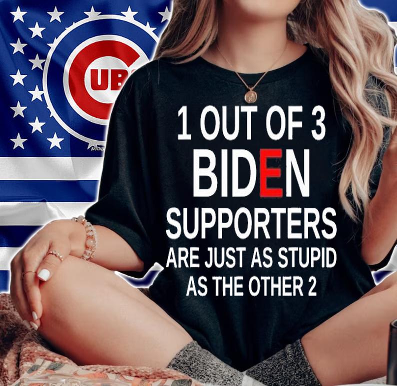 1 Out Of 3 Biden Supporters Are Just As Stupid As The Other 2 t-shirt