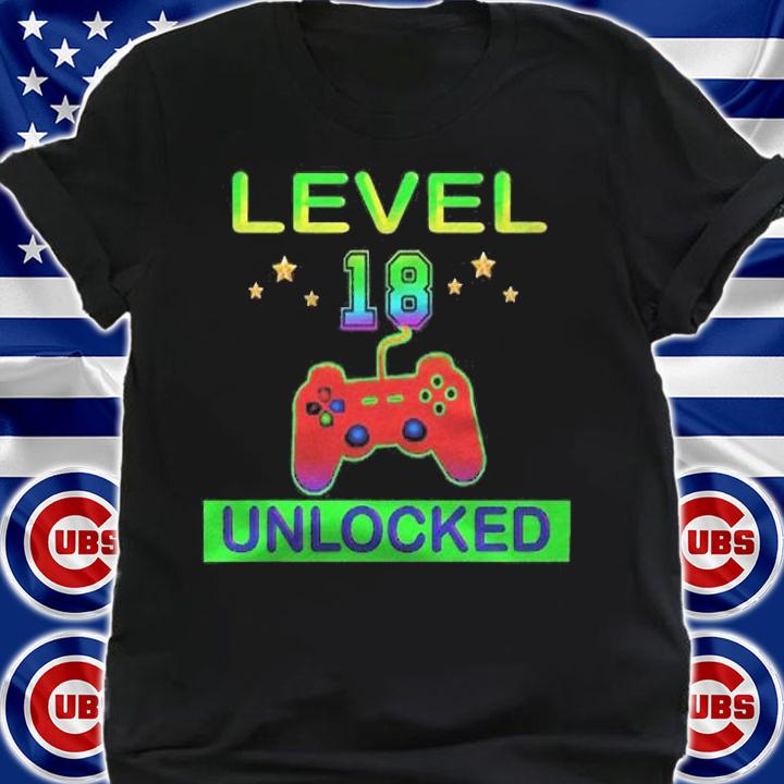 18Th Birthday Level 18 Unlocked Birthday Gifts Shirt t-shirt shirt