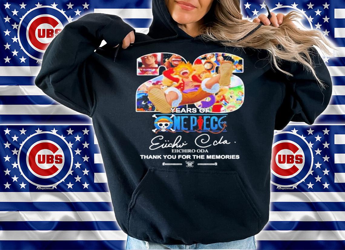 26 Years Of One Piece Eiichiro Oda Thank You For The Memories Shirt t-shirt hoodie