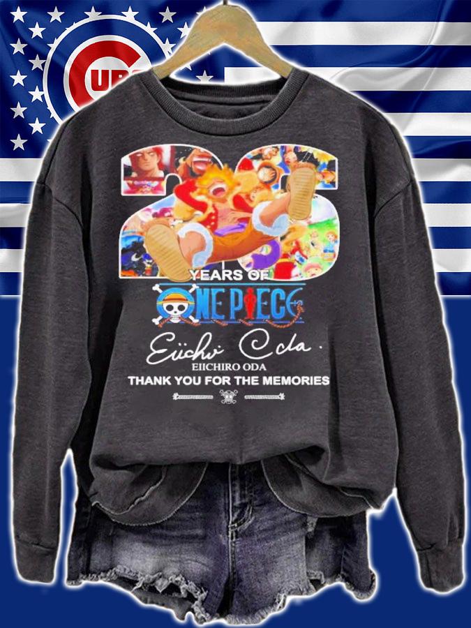 26 Years Of One Piece Eiichiro Oda Thank You For The Memories Shirt t-shirt sweatshirt