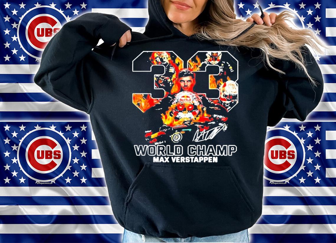 33 World Champion Max Verstappen Signature T-Shirt t-shirt