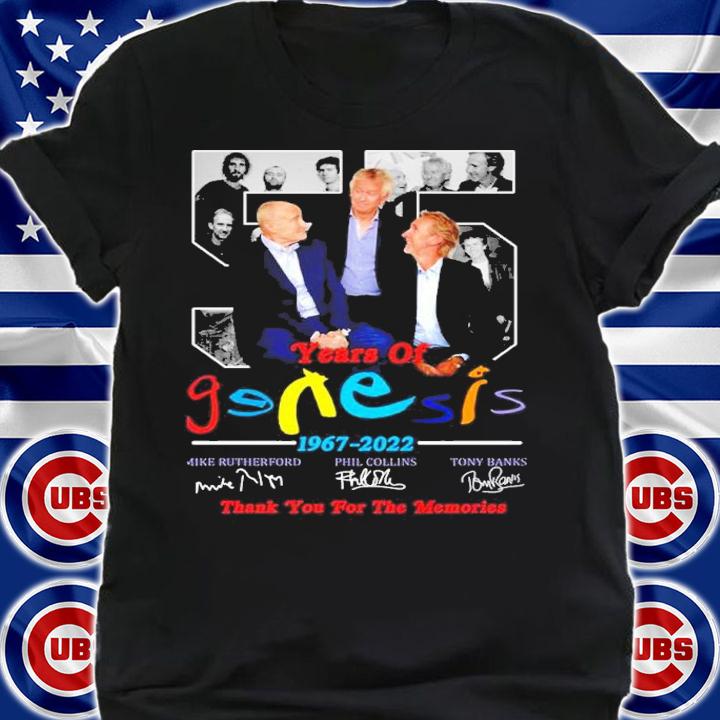 55 Years Of Genesis 1967 2022 Thank You For The Memories Signatures t-shirt shirt