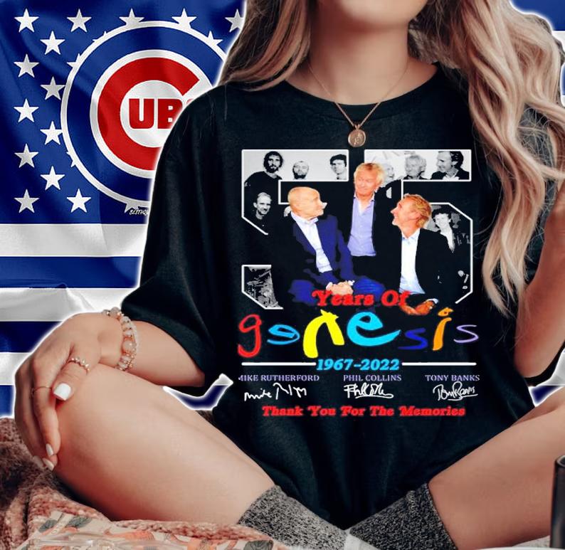 55 Years Of Genesis 1967 2022 Thank You For The Memories Signatures t-shirt woman shirt