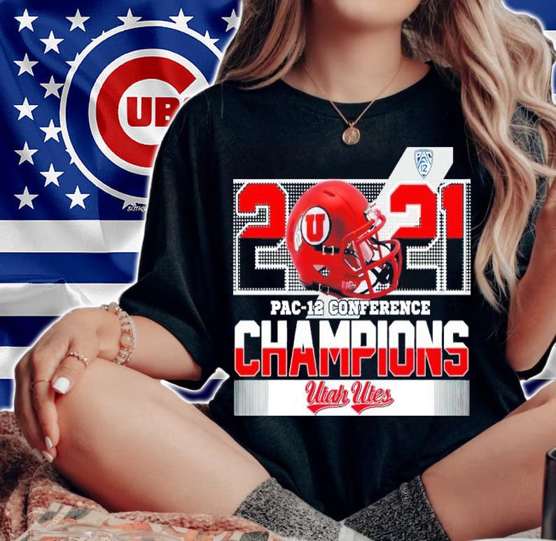 2021 PAC-12 Conference Football Champions Utah Utes Shirt t-shirt woman shirt