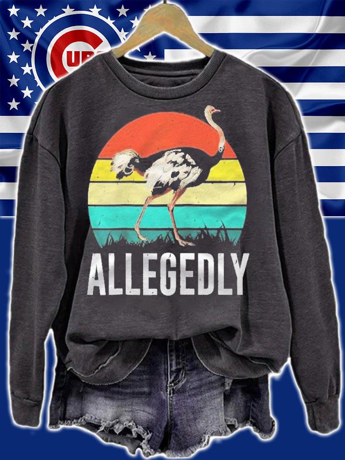 Allegedly Retro Vintage Raglan Baseball Shirt t-shirt sweatshirt