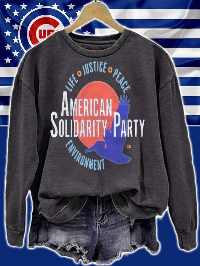 American Solidarity Party Logo Distressed Shirt t-shirt sweatshirt