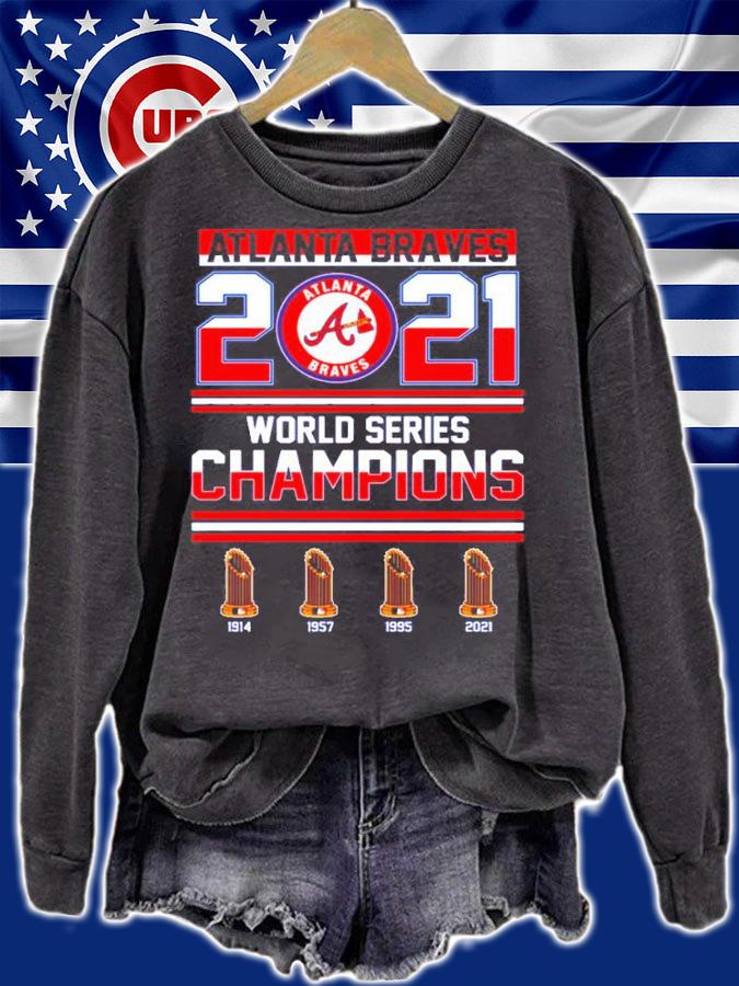Atlanta Braves 2021 World Series Champions 1914 1957 1995 2021 Shirt t-shirt sweatshirt
