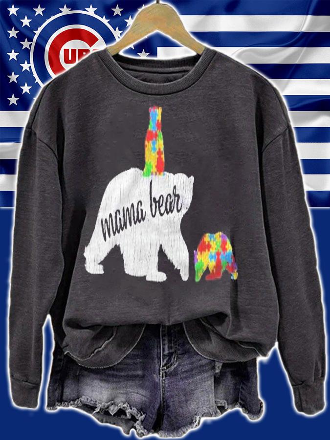 Autism Awareness Mama Bear Autistic Kids Awareness Mom Gift shirt t-shirt sweatshirt