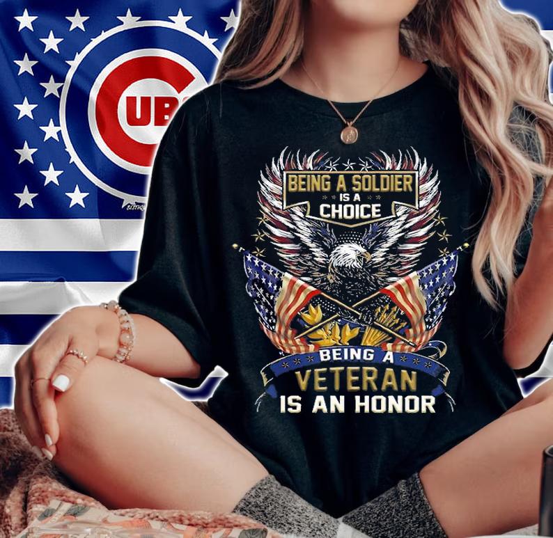 Being A Soldier Is A Choice, Being A Veteran Eagle Vintage T-Shirt t-shirt woman shirt